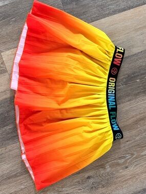 Zumba Fitness Bright Orange & Yellow Active Skirt